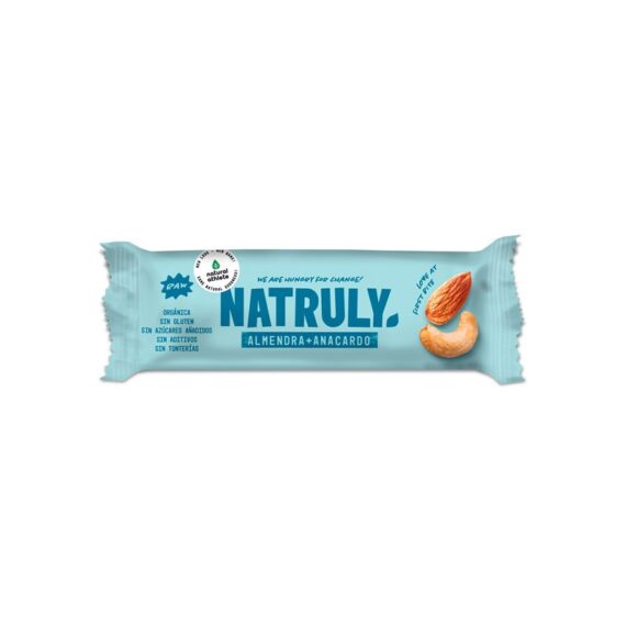 Barrita Raw de Almendra y Anacardos Bio 24x40g Natruly