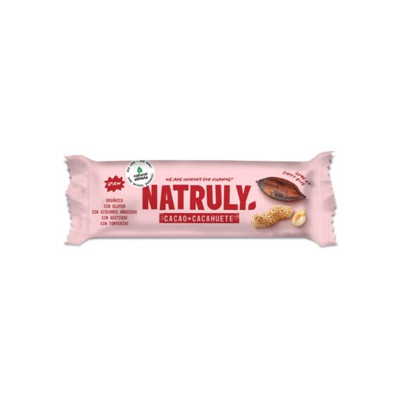 Barrita Raw de Cacao y Cacahuete Bio 24x40g Natruly