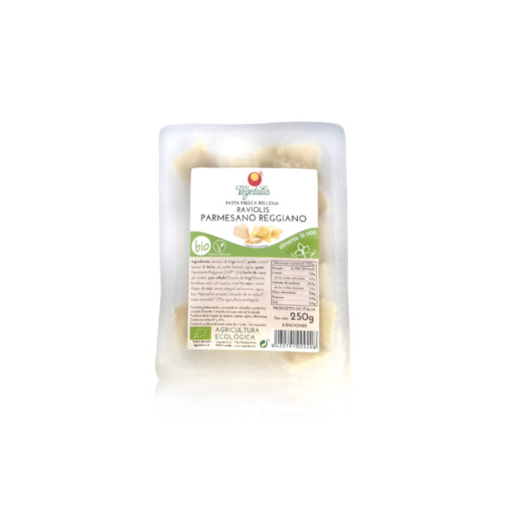 Raviolis con parmesano reggiano bio 250g Vegetalia