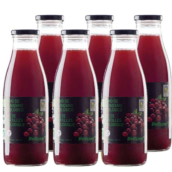 Zumo de Arandano Rojos (cranberry) bio 6x750ml Delizum