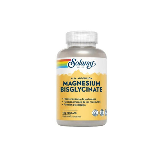 Bisglicinato de magnesio 350mg 120 vcaps Solaray