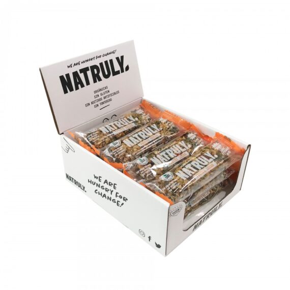 Barrita Crunchy de Frutos Secos Bio 20x40g Natruly