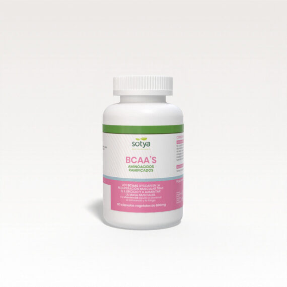 BCAA'S aminoacidos ramificados 600mg 120 capsulas Sotya