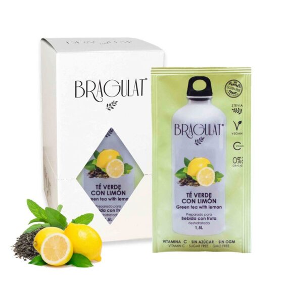 Bebida soluble te verde & limon 15x9g Bragulat