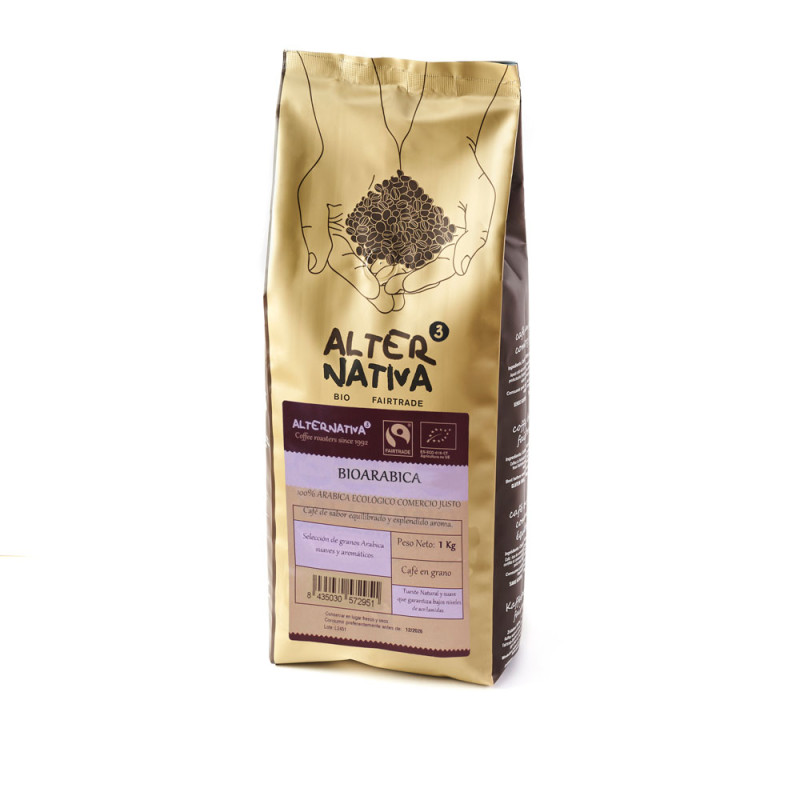 Cafe bio arabica en grano 1 kg Alternativa 3