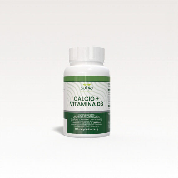 Calcio y vitamina D3 masticable 1 g 100 comprimidos Sotya