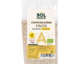 Copos de avena finos sin gluten bio 1kg Sol Natural