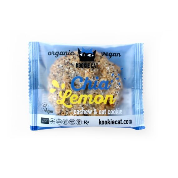 Galleta con chia & limon Bio 12x50g Kookie Cat