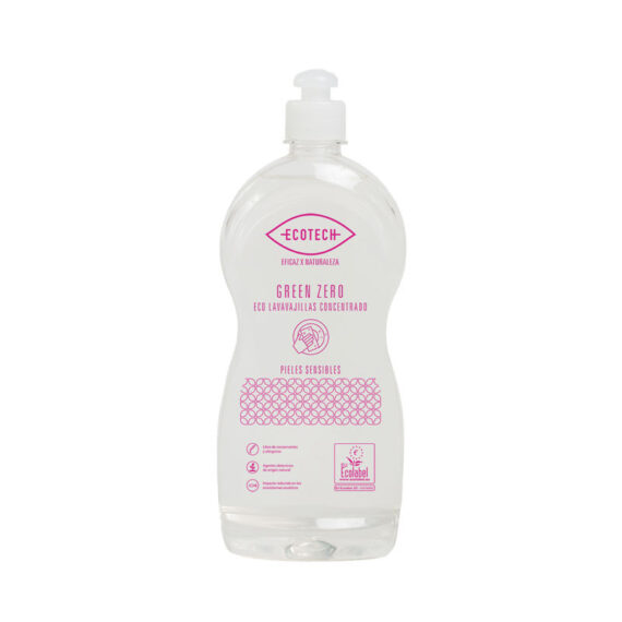 Lavavajillas mano concentrado Green Zero (pieles sensibles) 750ml Ecotech