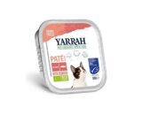 Pate para gatos con salmon tarrina bio 100g Yarrah
