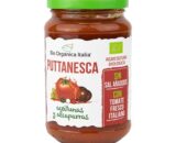 Salsa de tomate puttanesca con olivas y alcaparras Bio 325ml Organica Italia