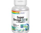 Super omega 3,7 y 9 con vitamina D-3 120 perlas Solaray