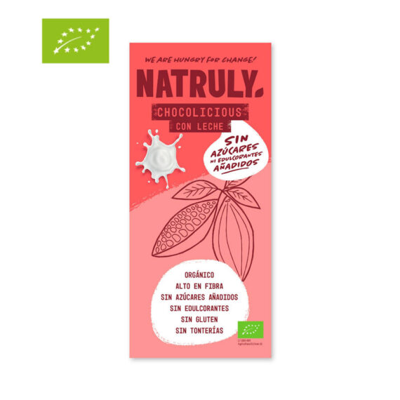 Tableta de Chocolate con Leche BIO 85g Natruly