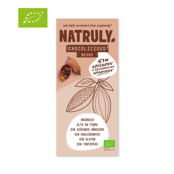 Tableta de Chocolate Negro BIO 85g Natruly