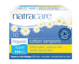 Tampón super sin aplicador bio 10 unidades Natracare