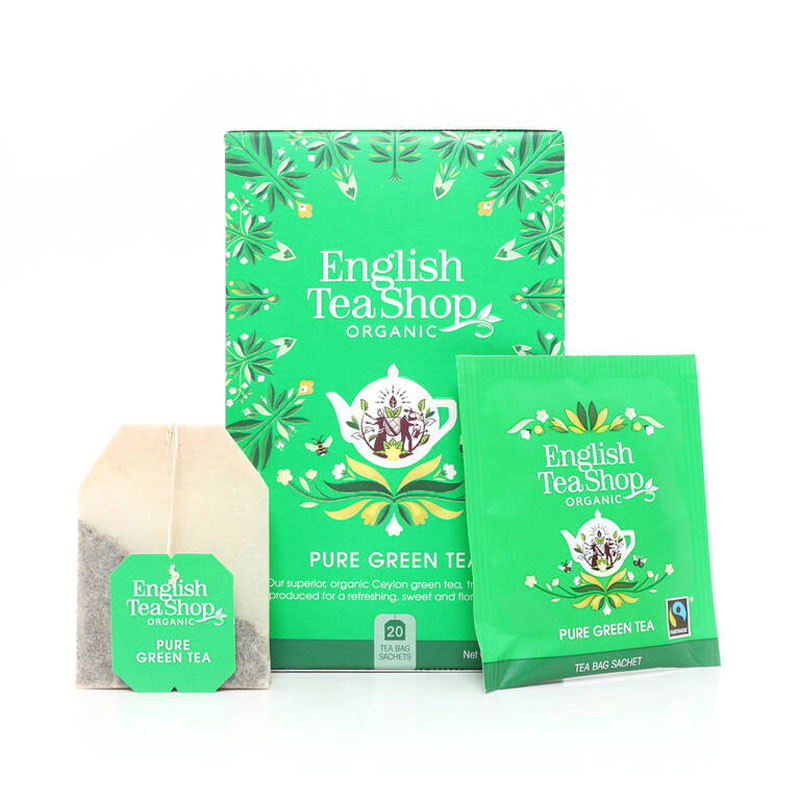 Te verde puro (pure green tea) Bio 20 filtros English Tea Shop