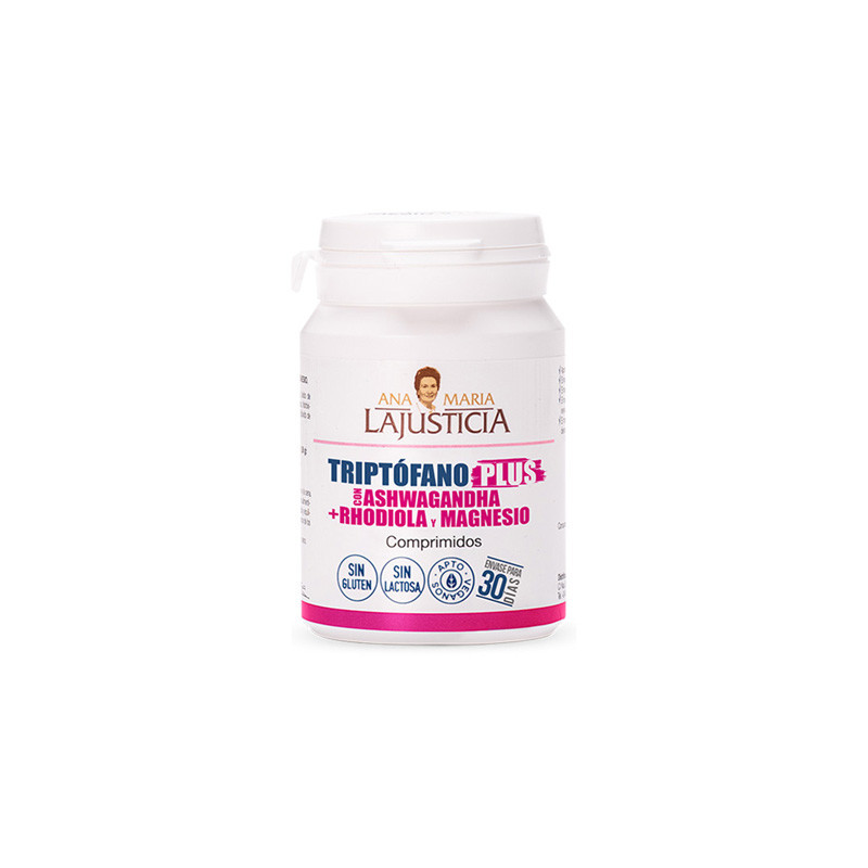 Triptofano plus, ashwagandha con magnesio, rhodiola 60 comp Ana Maria Lajusticia