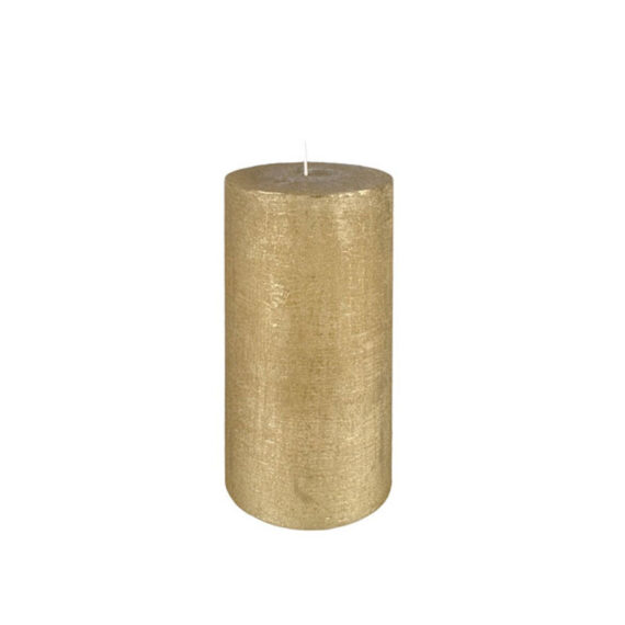 Vela Cilindrica Maciza, ORO 7Dx14cm Decoragloba