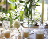 Vela Vaso Cristal 7.5Dx7.5Acm Decoragloba