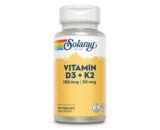 Vitamina D3 + K2 120vcaps Solaray