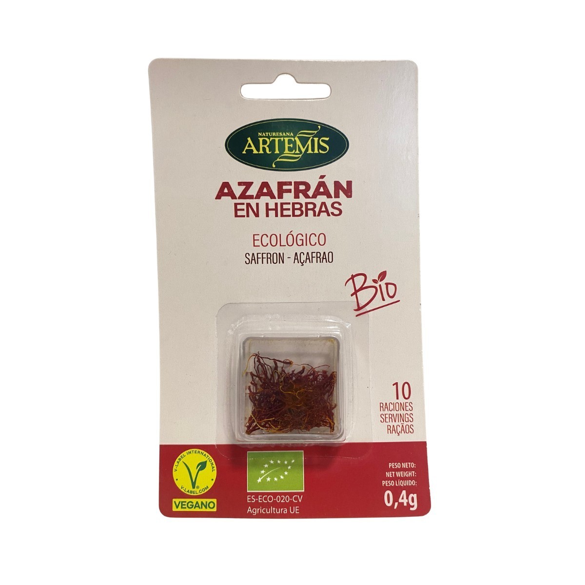 Azafran en hebras Bio 0,4g Artemis