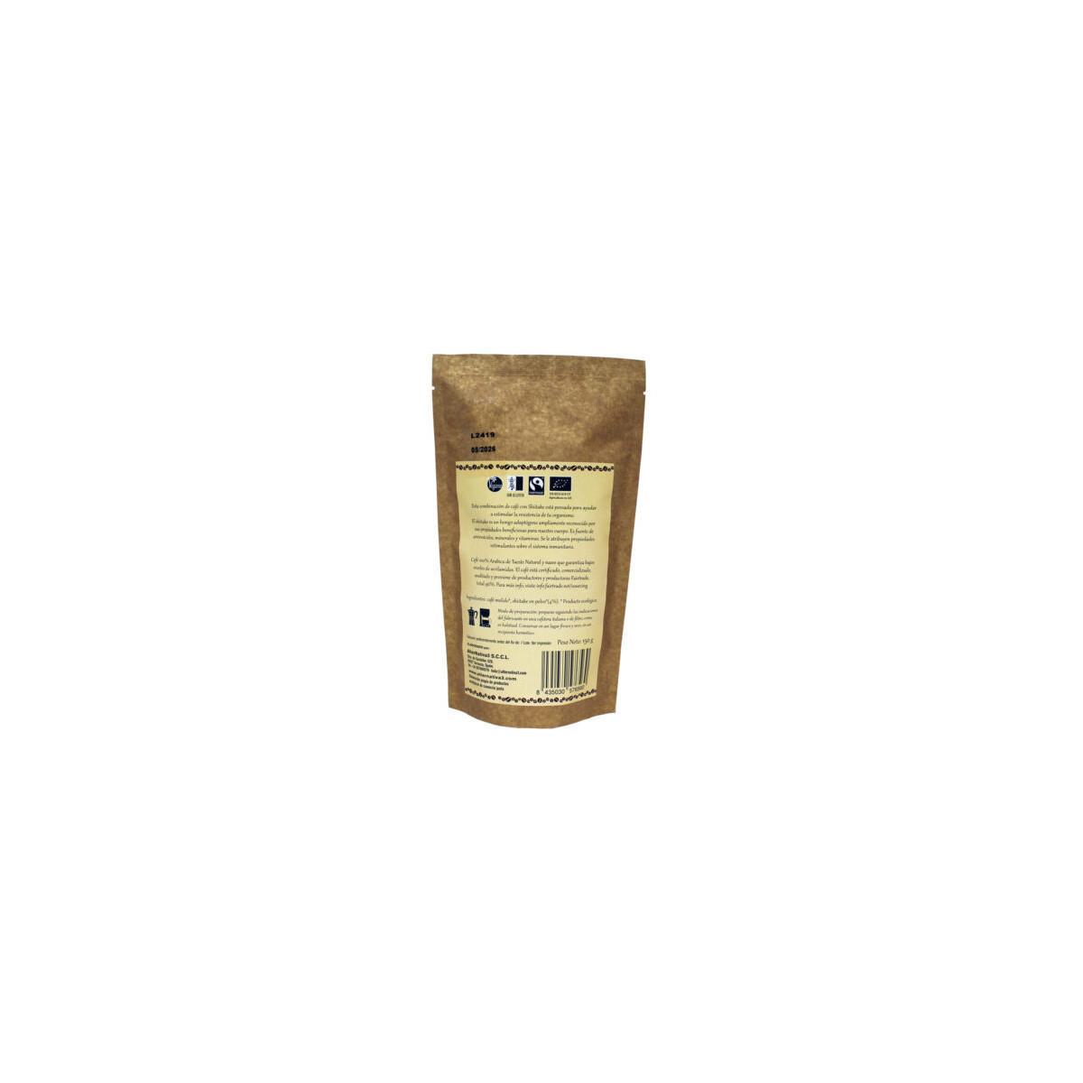 Cafe con Shiitake molido Bio 150g Alternativa3