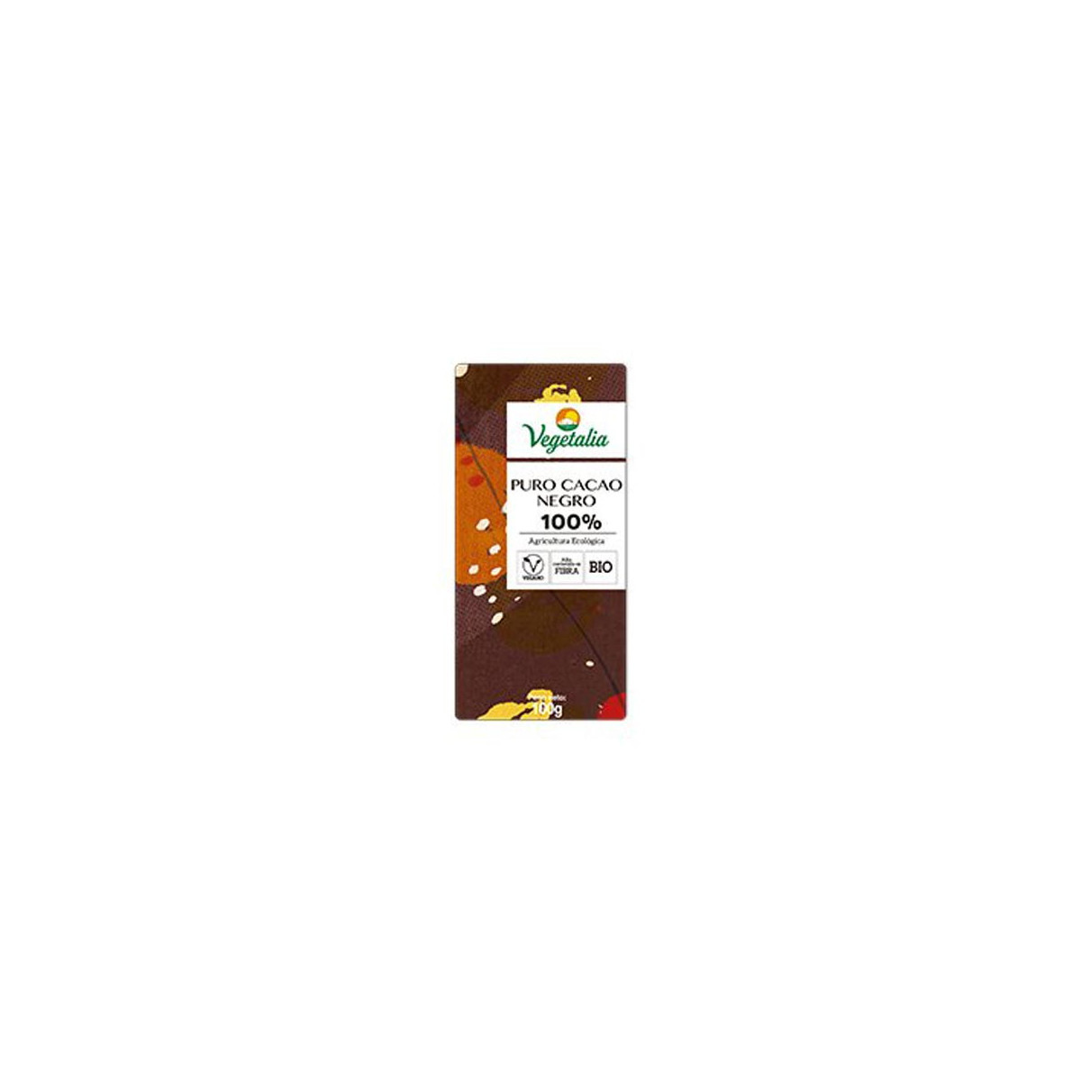 Chocolate puro cacao negro 100% Bio 100g Vegetalia