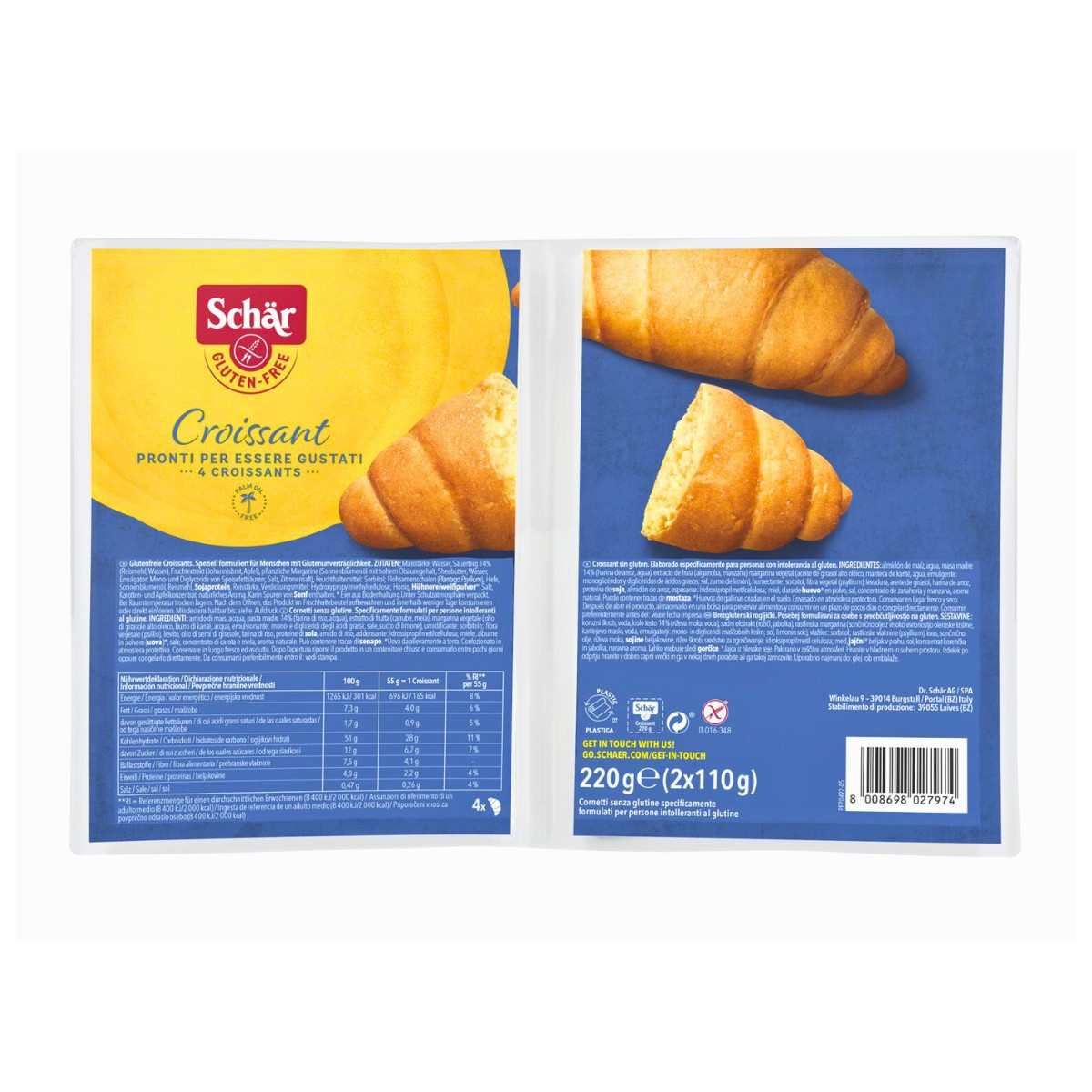 Croissant 220 g Schar