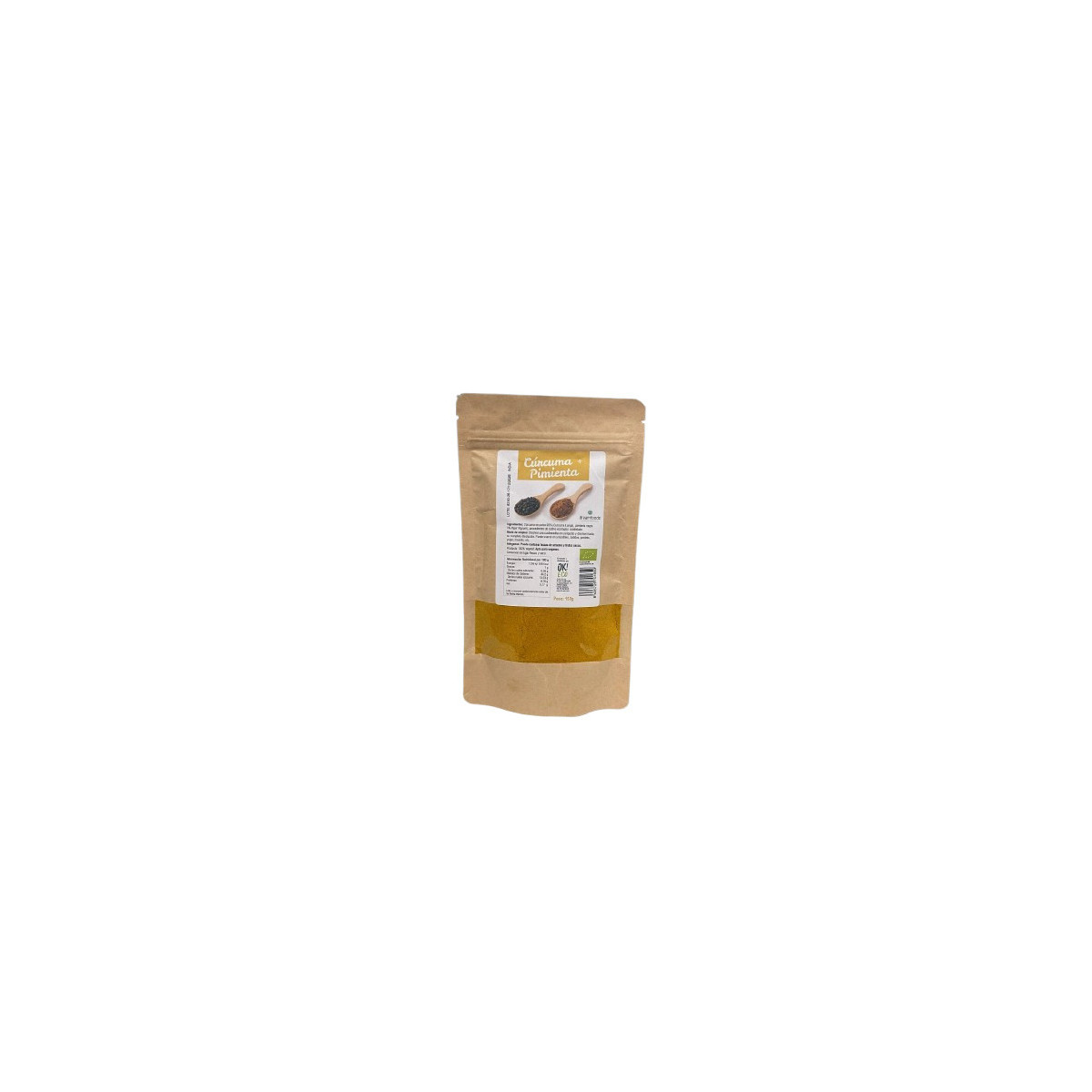 Curcuma + Pimienta polvo Bio 150g Dream Foods