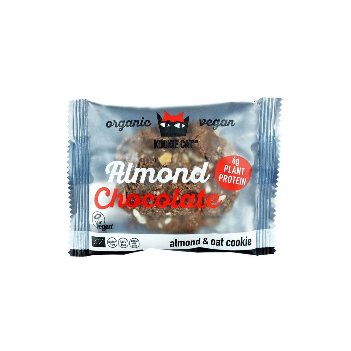 Galleta Proteica con almendra y chocolate Bio 12x50g Kookie Cat