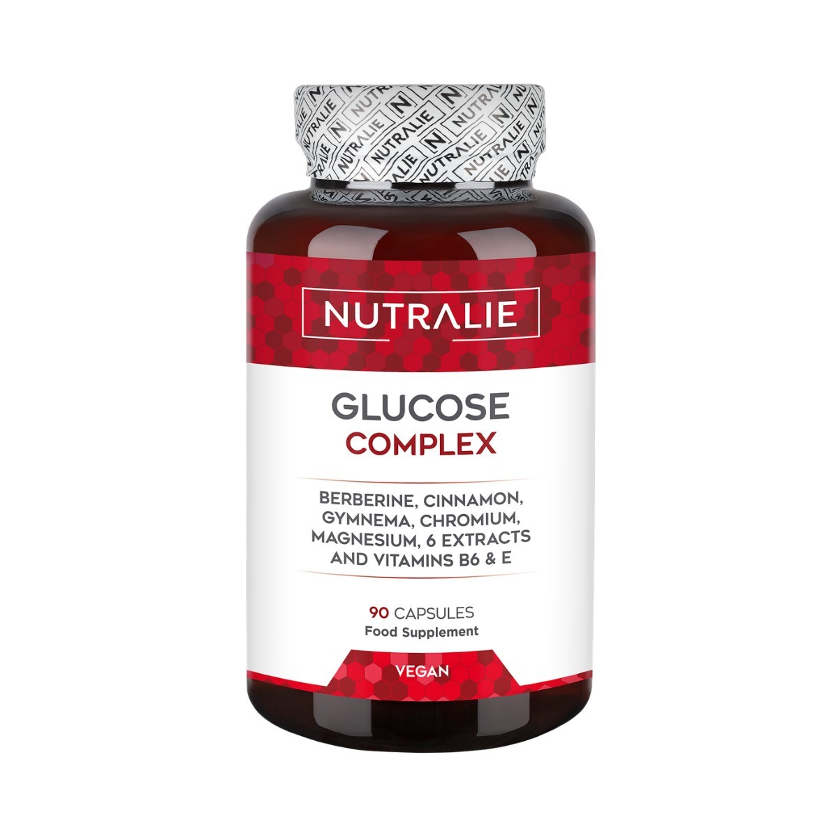 Glucosa complex con berberina, cromo y canela 90 caps Nutralie