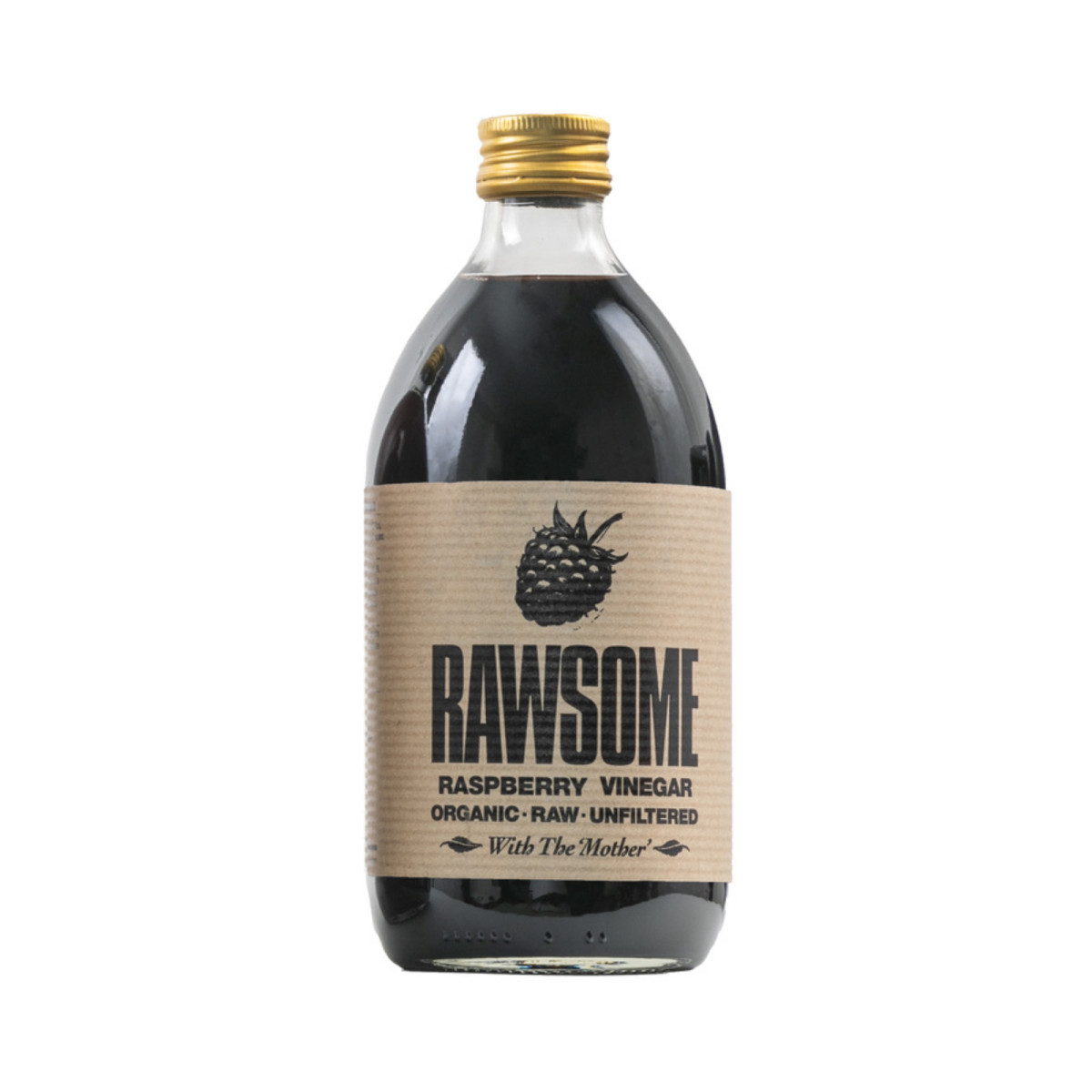 Vinagre de frambuesa sin filtrar Bio 500ml RAWSOME