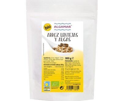 Arroz lentejas y algas bio 300g Algamar