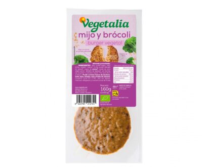 Vegeburguer de Mijo y Brocoli bio 160g Vegetalia